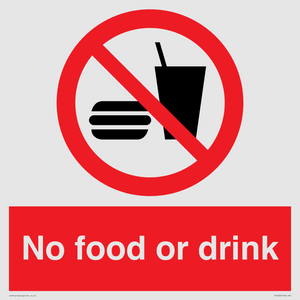 No food or drink